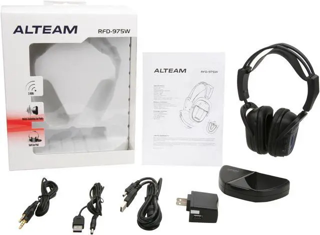 Alt view image 6 of 6 - Alteam RFD-975W USB Connector Supra-aural Headphone