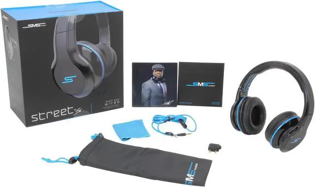Alt view image 8 of 8 - SMS Audio Black SMS-WD-BLK 3.5mm Connector Over-Ear STREET by 50 Wired Headphone