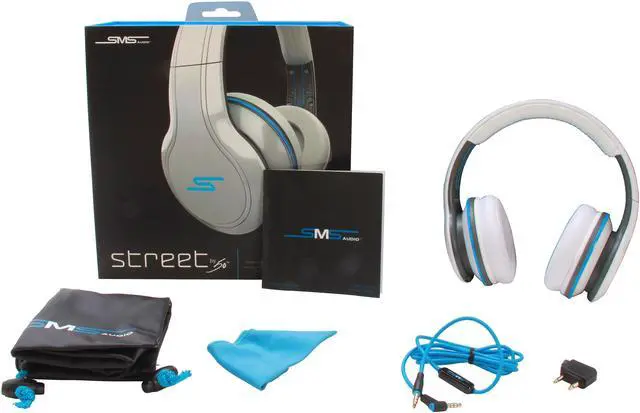 Alt view image 10 of 10 - SMS Audio White SMS-WD-WHT 3.5mm Connector Over-Ear STREET by 50 Wired Headphone
