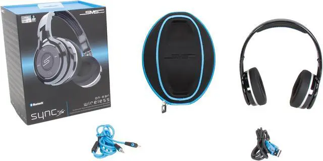Alt view image 7 of 7 - SMS Audio Black SMS-BTWS-BLK SYNC by 50 Wireless On-Ear Headphones