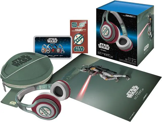 Alt view image 4 of 4 - SMS Audio Boba Fett SMS-ONWD-SW-BOBAF On Ear Wired Street for Star Wars Boba Fett