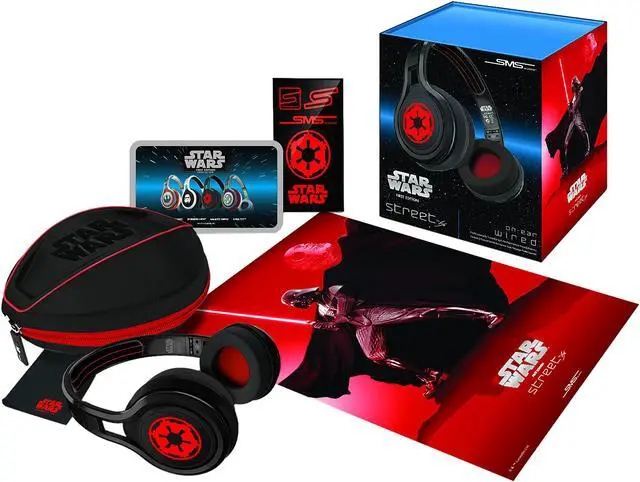 Alt view image 4 of 4 - SMS Audio Darth Vadar Galactic Empire SMS-ONWD-SW-GALACTIC EMPIRE On Ear Wired Street for Star Wars Darth Vadar Galactic Empire