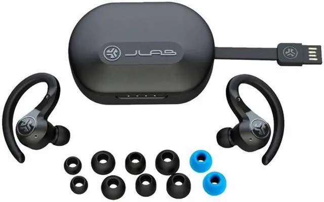 Alt view image 6 of 9 - JLab Epic Air Sport ANC True Wireless Earbuds Black (EBEAIRSPTNCRBLK82)