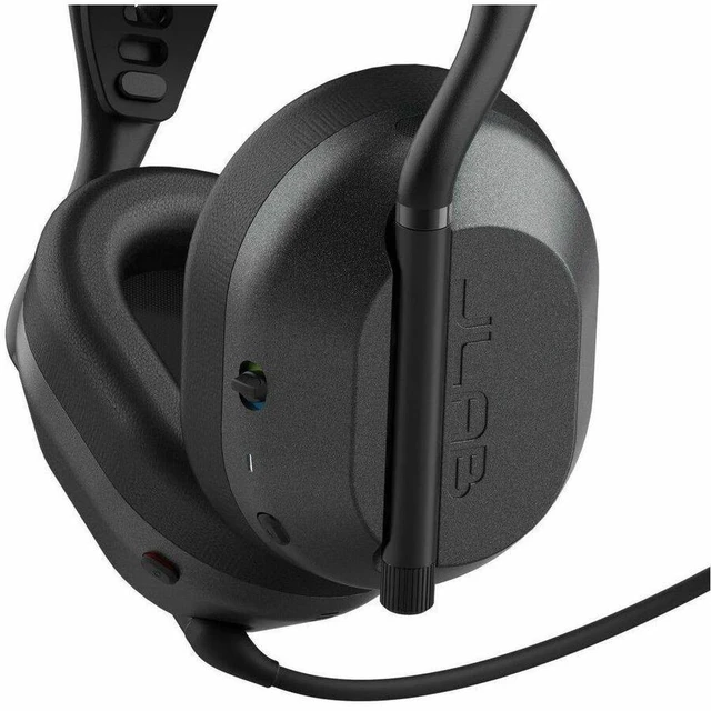 Alt view image 4 of 5 - JLab DayBreak Premium Dual-Driver Gaming Headset - Stereo - Mini-phone (3.5mm) - Wired/Wireless - Bluetooth/RF - 32 Ohm - 20 Hz to 20 kHz - Over-the-head - Binaural - Circumaural - GHBDBREAKRBLK3