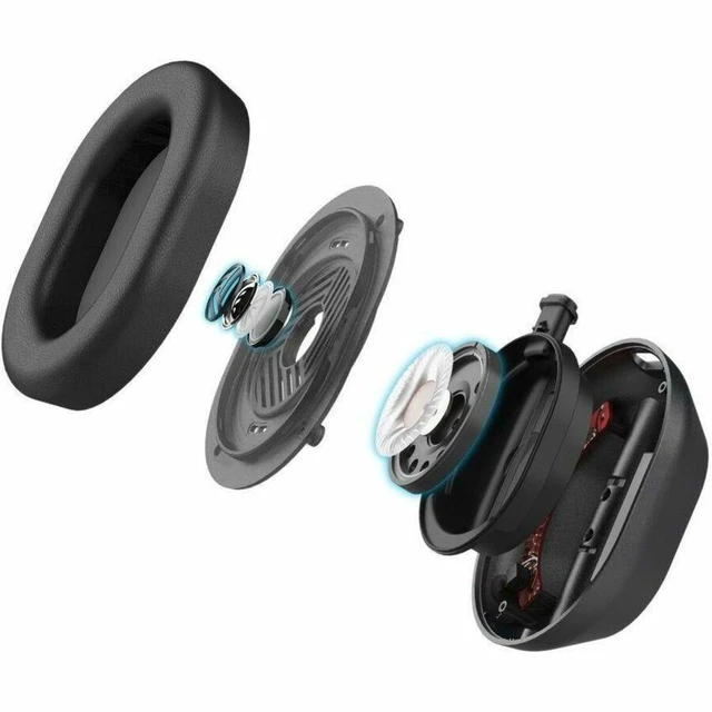 Alt view image 5 of 5 - JLab DayBreak Premium Dual-Driver Gaming Headset - Stereo - Mini-phone (3.5mm) - Wired/Wireless - Bluetooth/RF - 32 Ohm - 20 Hz to 20 kHz - Over-the-head - Binaural - Circumaural - GHBDBREAKRBLK3