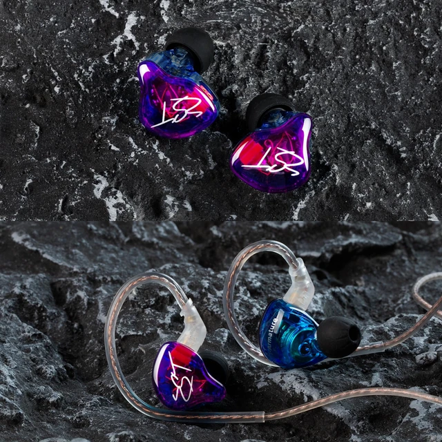 Alt view image 7 of 8 - KZ ZST Colorful Hybrid Banlance Armature with Dynamic In-ear Earphone 1BA+1DD Hifi Headset KZ in ear Monitor Headphone Wired Earbuds IEM Earphone Gaming Ear buds (Colorful/zst with Microphones)