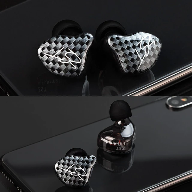 Alt view image 8 of 8 - KZ ZST Colorful Hybrid Banlance Armature with Dynamic In-ear Earphone 1BA+1DD Hifi Headset KZ in ear Monitor Headphone Wired Earbuds IEM Earphone Gaming Ear buds (Colorful/zst with Microphones)