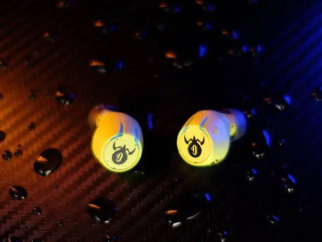 Alt view image 6 of 6 - GravaStar Sirius True Wireless Earbuds - Neon Green