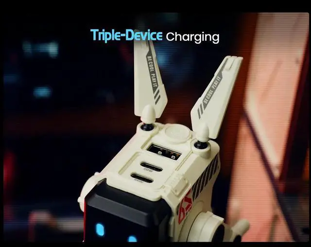 Alt view image 2 of 9 - GravaStar ALPHA65 FAST WALL CHARGER (GAN 65W) - Dawn White
