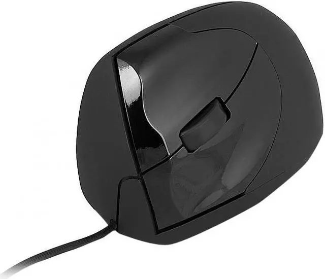 Alt view image 3 of 4 - Urban Factory ERGO EML01UF-V2 Black 3 Buttons 1 x Wheel USB Wired Optical ERGONOMIC Vertical Mouse