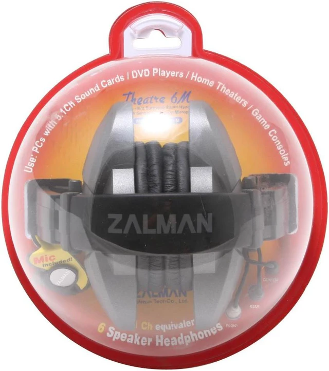 ZALMAN ZM-RS6F+M Circumaural 5.1 Surround Headphone With MIC
