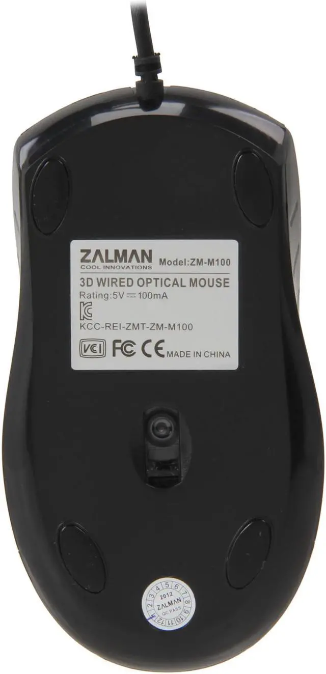 Alt view image 5 of 6 - ZALMAN ZM-M100 Black 3 Buttons 1 x Wheel USB Wired Optical Mouse