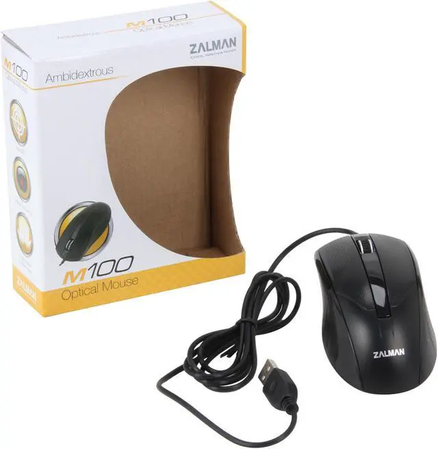 Alt view image 7 of 6 - ZALMAN ZM-M100 Black 3 Buttons 1 x Wheel USB Wired Optical Mouse