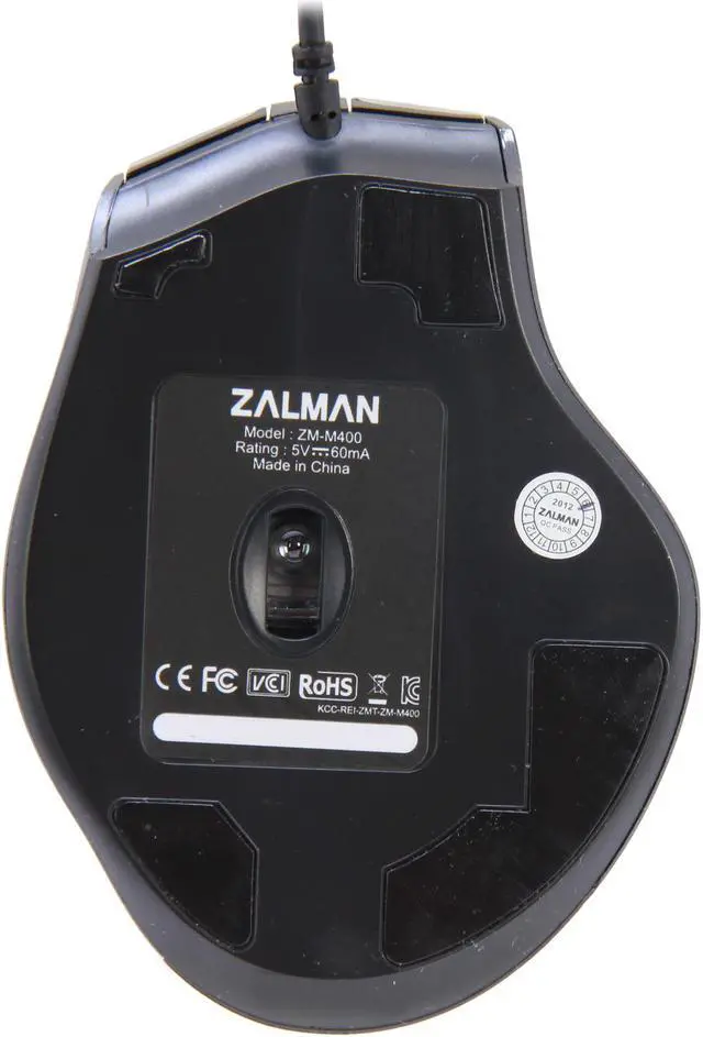 Alt view image 4 of 5 - ZALMAN ZM-M400 Black 6 Buttons 1 x Wheel USB Wired Optical Gaming Mouse