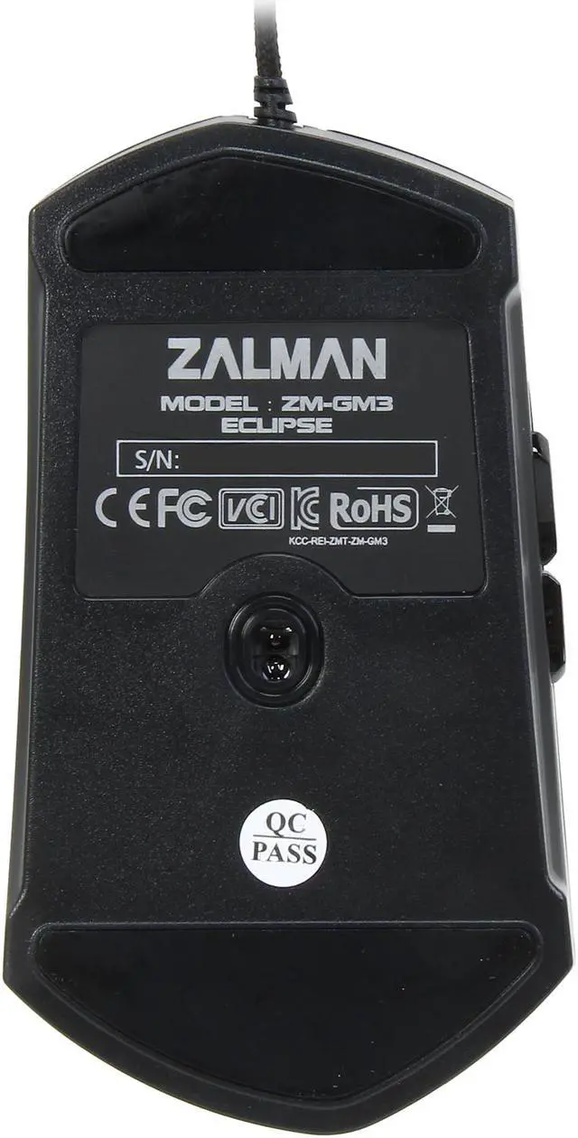Alt view image 4 of 6 - ZALMAN GM3 Black 7 Buttons 1 x Wheel USB Wired Laser Eclipse Premium Laser Gaming Mouse
