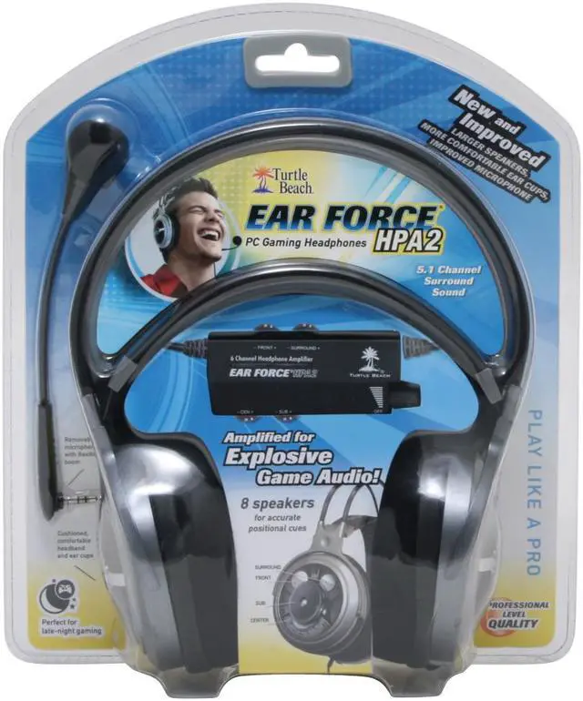 Alt view image 7 of 7 - Turtle Beach EarForce HPA2 Circumaural Multi-speaker 5.1 ch Surround Sound Amplified PC Gaming HeadSet