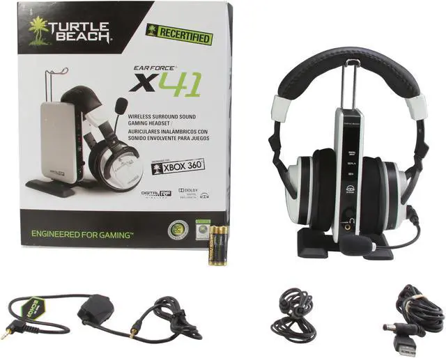 Alt view image 9 of 9 - Turtle Beach Ear Force X41 (XBOX LIVE Chat + Wireless Digital RF Game Audio, Dolby Headphone 7.1 Surround Sound)