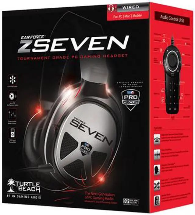 Alt view image 5 of 12 - Turtle Beach EarForce Z SEVEN PC Gaming Headset
