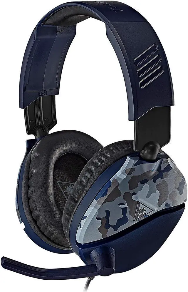 Alt view image 2 of 9 - Turtle Beach Recon 70 Gaming Headset for Xbox Series X|S, Xbox One, PS5, PS4 & PC - Blue Camo