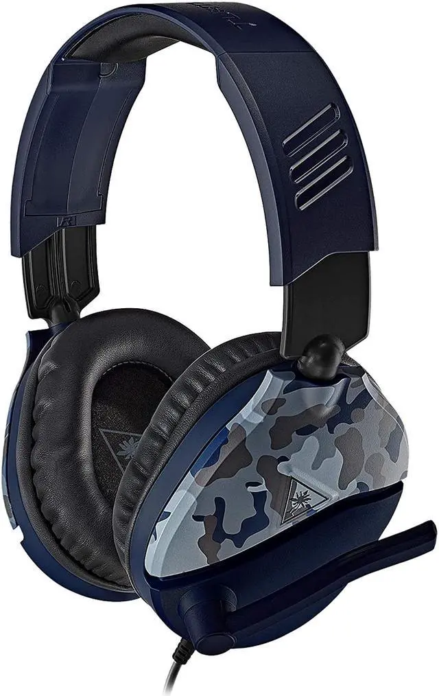 Alt view image 3 of 9 - Turtle Beach Recon 70 Gaming Headset for Xbox Series X|S, Xbox One, PS5, PS4 & PC - Blue Camo