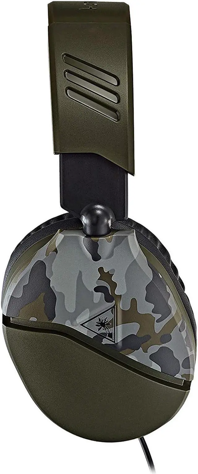 Alt view image 7 of 13 - Turtle Beach Recon 70 Gaming Headset for Xbox Series X|S, Xbox One, PS5, PS4 & PC - Green Camo