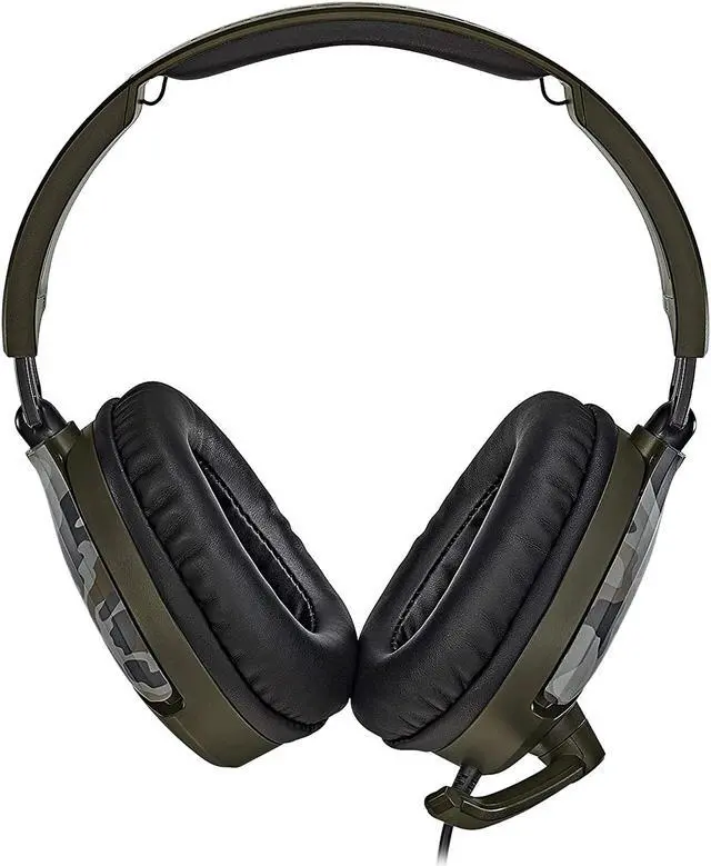 Alt view image 8 of 13 - Turtle Beach Recon 70 Gaming Headset for Xbox Series X|S, Xbox One, PS5, PS4 & PC - Green Camo