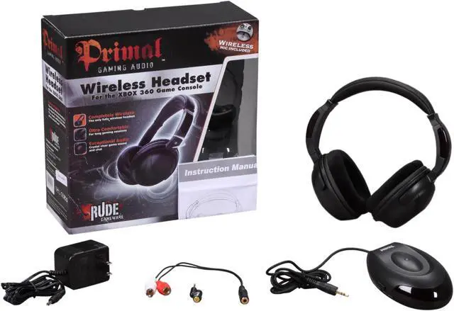 Alt view image 5 of 5 - Rude Primal Wireless headset & mic for XBOX 360