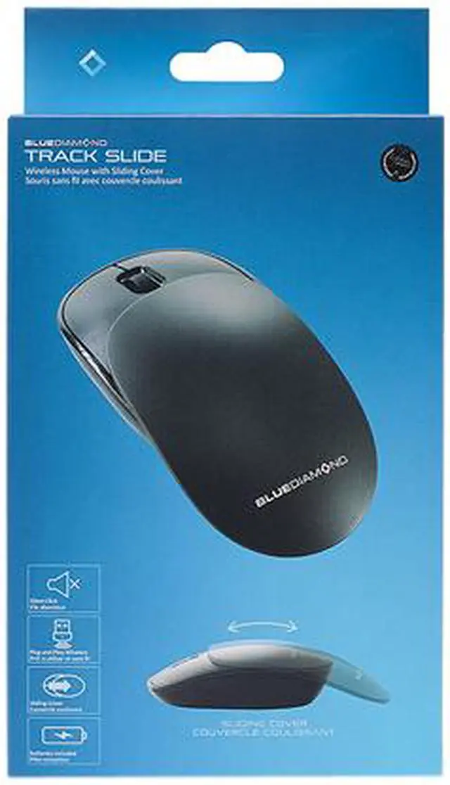 Alt view image 3 of 4 - BlueDiamond Track Slide Wireless 2.4GHz Travel Mouse