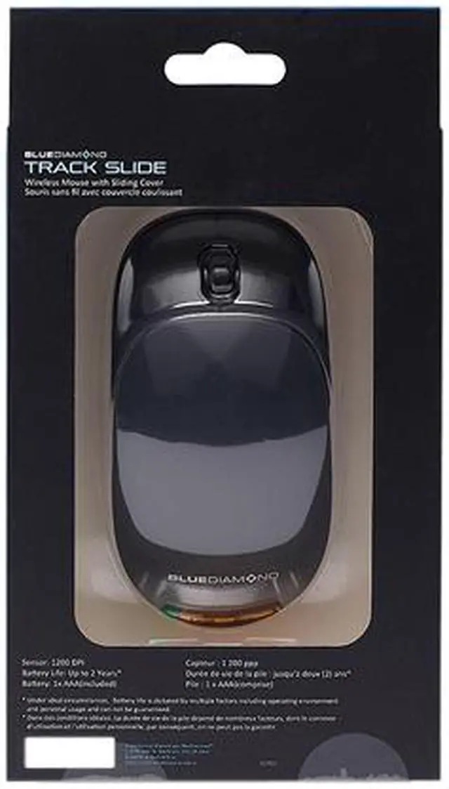 Alt view image 4 of 4 - BlueDiamond Track Slide Wireless 2.4GHz Travel Mouse