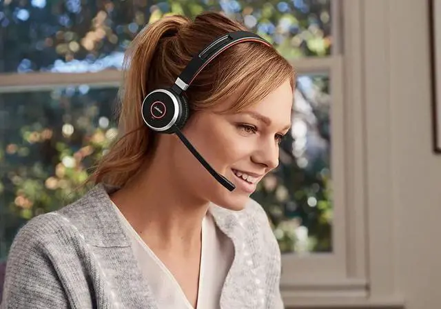 Alt view image 8 of 8 - Jabra Evolve 65 SE Mono Wireless Headset - Bluetooth Headset with Noise-Cancelling Microphone, Long-Lasting Battery, and Charging Stand - MS Teams Certified, Works with All Other Platforms - Black