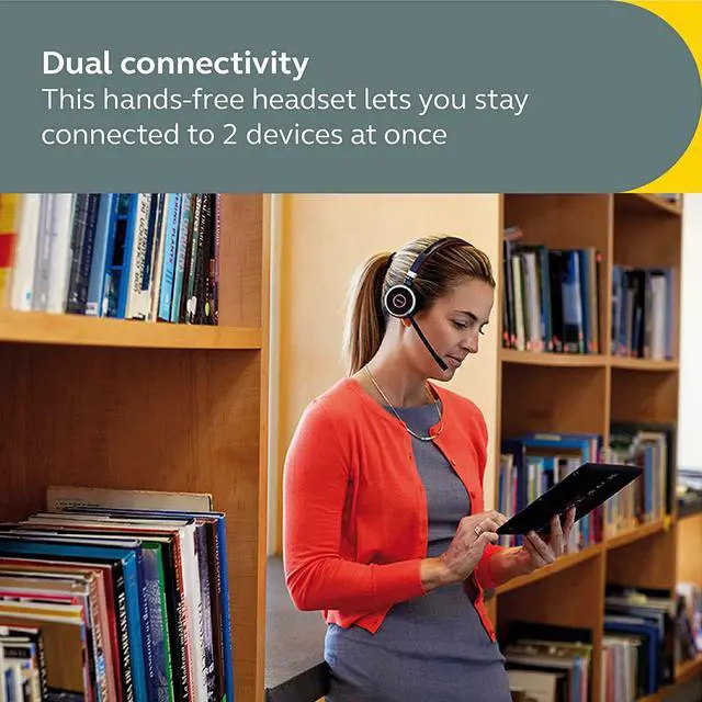 Alt view image 6 of 8 - Jabra Evolve 65 SE Mono Wireless Headset - Bluetooth Headset with Noise-Cancelling Microphone, Long-Lasting Battery, and Charging Stand - MS Teams Certified, Works with All Other Platforms - Black