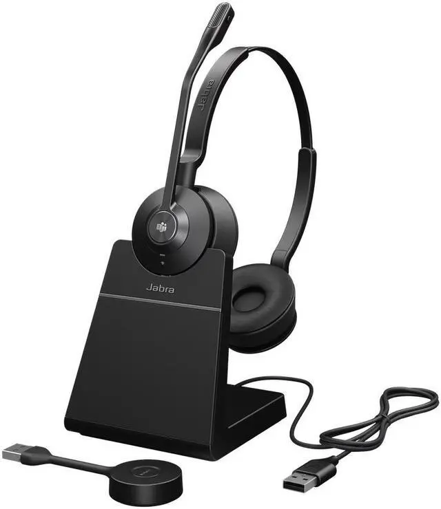 Main image of Jabra Engage 55 USB-A Connector Supra-aural Headset - MS Stereo, with Charging Stand