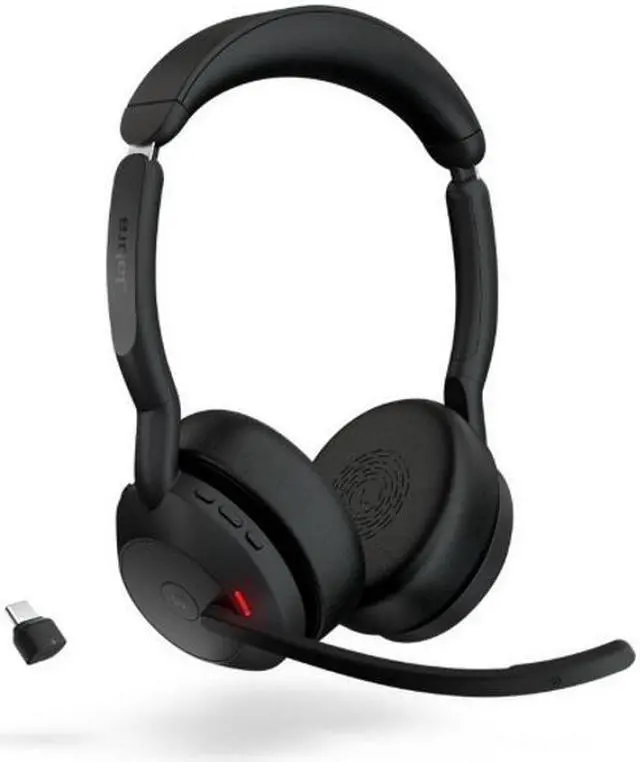 Alt view image 2 of 8 - Jabra- 25599-999-899-01 Jabra Evolve2 55 Link380c MS Stereo Headset