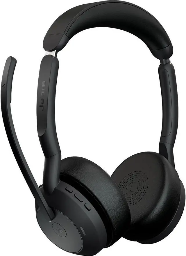 Alt view image 3 of 5 - Jabra Evolve2 55 Wireless Link380A MS Stereo Noise Cancelling Headset 25599-999-999-01
