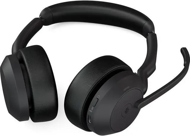 Alt view image 5 of 5 - Jabra Evolve2 55 Wireless Link380A MS Stereo Noise Cancelling Headset 25599-999-999-01