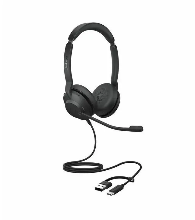 Main image of Jabra Evolve2 30 SE Stereo USB C and A Headset - Microsoft Teams Certification - Stereo - USB Type C, USB Type A - Wired - 20 Hz to 20 kHz - On-ear, Over-the-head - 4.92 ft Cable - 23189-989-879-01