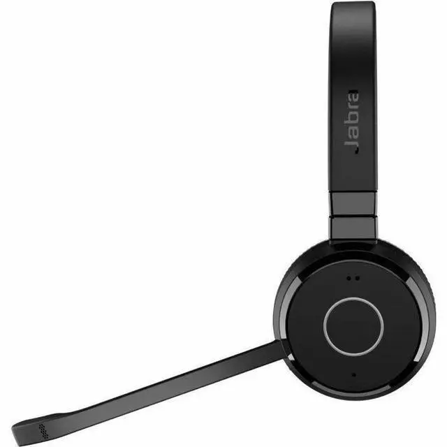 Alt view image 2 of 2 - Jabra Evolve 65 TE Headset - Mono - Wireless - Bluetooth - 100 ft - 20 Hz to 20 kHz - Over-the-head, On-ear - Monaural - Supra-aural - Electret Condenser, Uni-directional Microphone - 6693-839-409-01