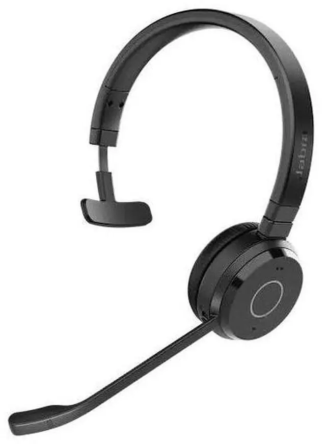 Main image of Jabra Evolve 65 TE Headset - Mono - Wireless - Bluetooth - 100 ft - 20 Hz to 20 kHz - Over-the-head, On-ear - Monaural - Supra-aural - Electret Condenser, Uni-directional Microphone - 6693-839-409-01