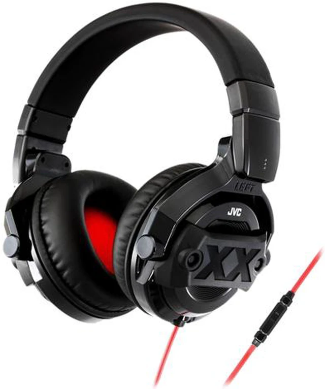 Main image of JVC HAMR77X Xtreme Xplosives DJ Around-the-Ear Headphones with In-Line Remote and Microphone