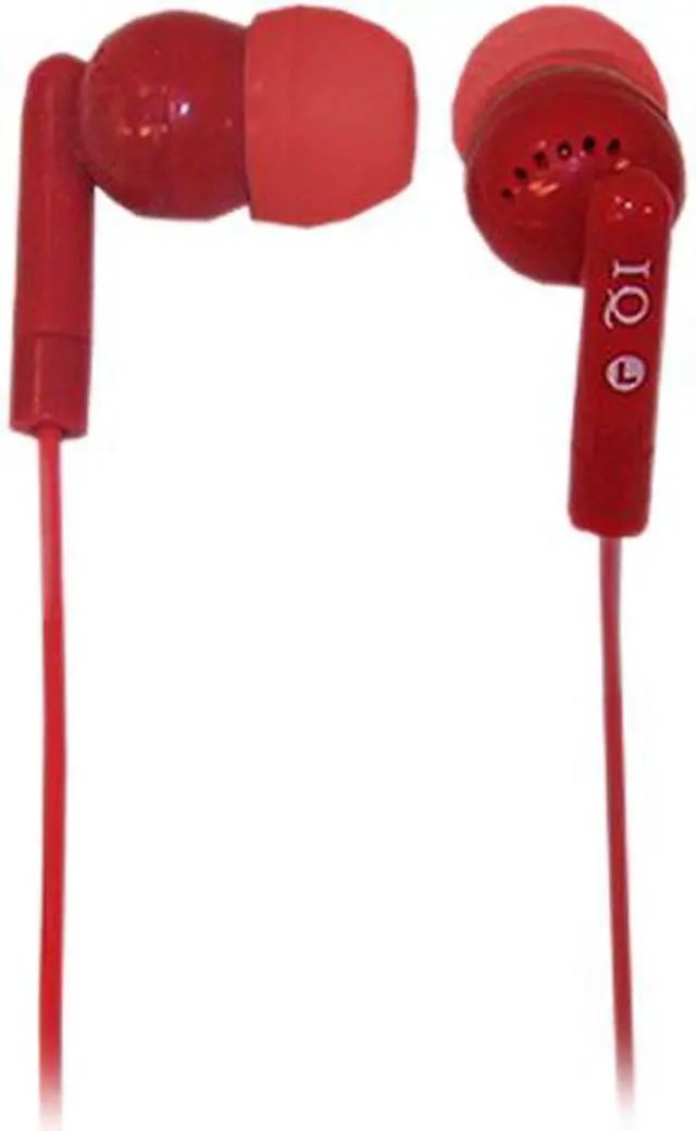 Main image of SuperSonic Red IQ-106RED Earbud IQ Sound Digital Noise Reduction Stereo Earphones