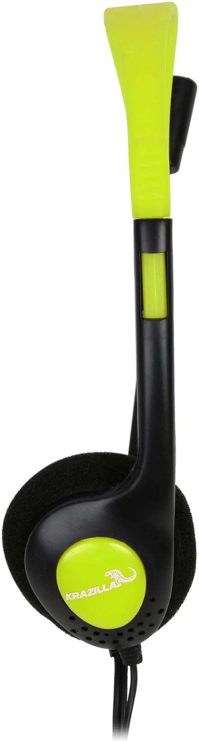 Alt view image 4 of 7 - Krazilla KZH800 USB Gaming Headset with Microphone and Volume Control / Mute - Green (Grade A, new open box)