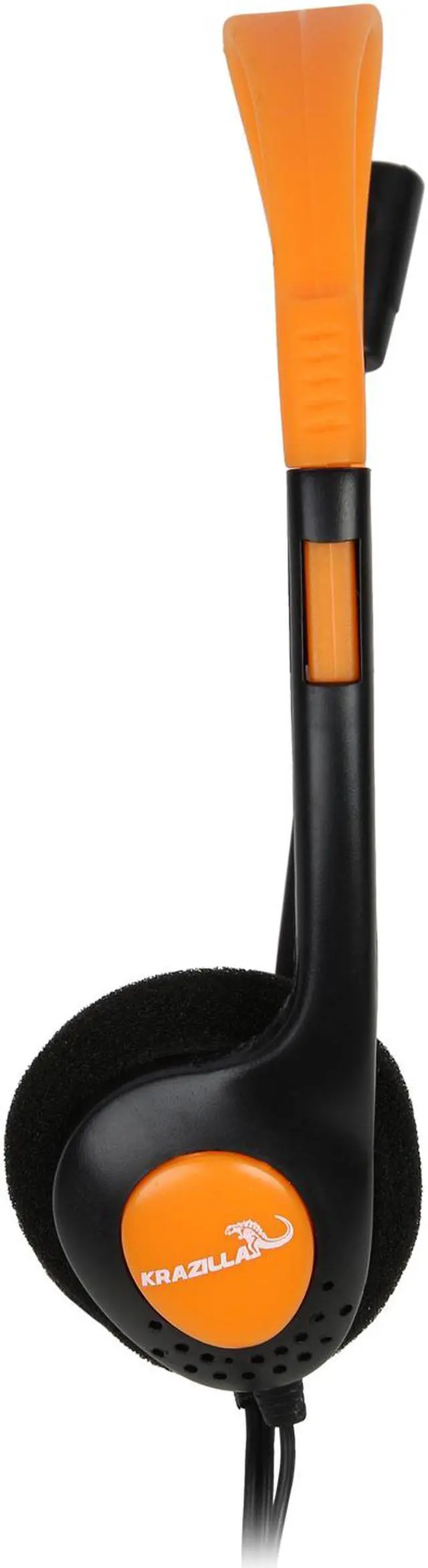 Alt view image 4 of 7 - Krazilla KZH800 USB Gaming Headset with Microphone and Volume Control / Mute - Orange (Grade A, new open box)