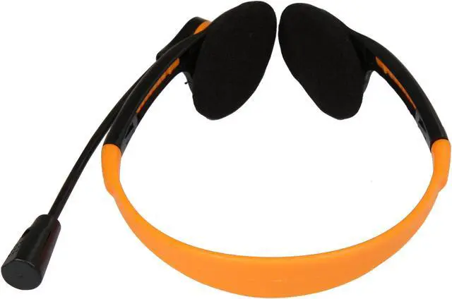 Alt view image 5 of 7 - Krazilla KZH800 USB Gaming Headset with Microphone and Volume Control / Mute - Orange (Grade A, new open box)