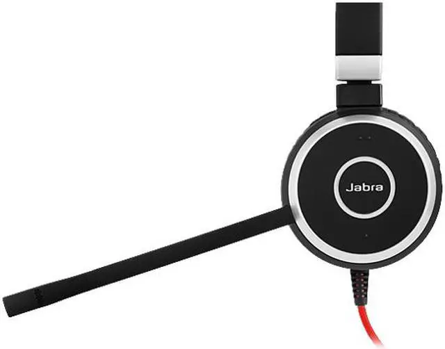 Alt view image 3 of 4 - Jabra Evolve 40 Professional Wired Headset, Stereo, UC-Optimized – Telephone Headset for Greater Productivity, Superior Sound for Calls and Music, 3.5mm Jack/USB Connection, All-Day Comfort Design