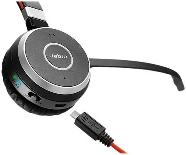 Alt view image 9 of 10 - Jabra Evolve 65 MS Wireless Headset, Stereo – Includes Link 370 USB Adapter – Bluetooth Headset with Industry-Leading Wireless Performance, Advanced Noise-Cancelling Microphone, All Day Battery