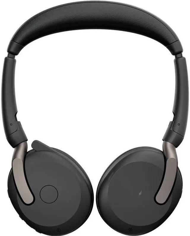 Alt view image 2 of 15 - Jabra Evolve2 65 Flex UC Headset - Stereo - Wireless - Bluetooth - 98.4 ft - 20 Hz - 20 kHz - On-ear - Binaural - Supra-aural - MEMS Technology, Noise Cancelling Microphone - 26699-989-999-01