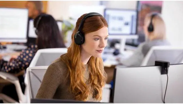 Alt view image 14 of 15 - Jabra Evolve2 65 Flex UC Headset - Stereo - Wireless - Bluetooth - 98.4 ft - 20 Hz - 20 kHz - On-ear - Binaural - Supra-aural - MEMS Technology, Noise Cancelling Microphone - 26699-989-999-01