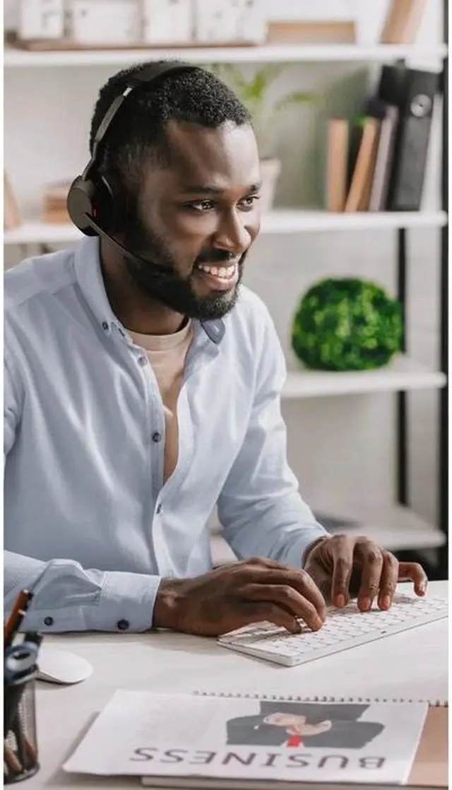 Alt view image 12 of 16 - Jabra Evolve2 55 MS Teams Headset - Stereo - Wireless - Bluetooth - USB-A - 98.4 ft - 20 Hz - 20 kHz - On-ear - Binaural - Supra-aural - MEMS Technology, Noise Cancelling Microphone - 25599-999-989-01