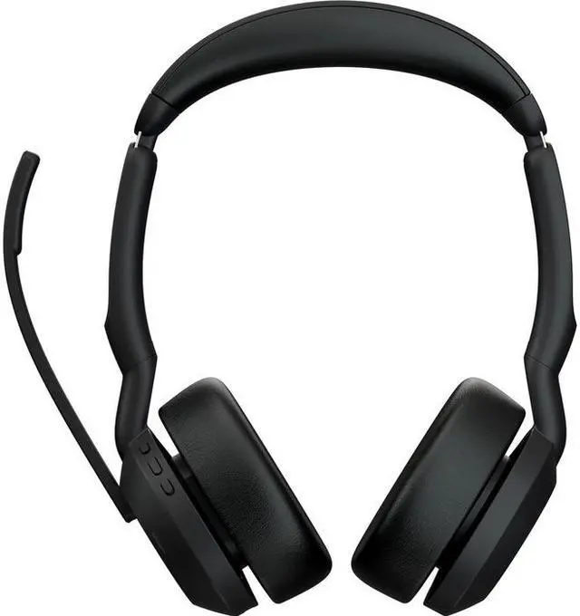Alt view image 3 of 16 - Jabra Evolve2 55 MS Teams Headset - Stereo - Wireless - Bluetooth - USB-A - 98.4 ft - 20 Hz - 20 kHz - On-ear - Binaural - Supra-aural - MEMS Technology, Noise Cancelling Microphone - 25599-999-989-01