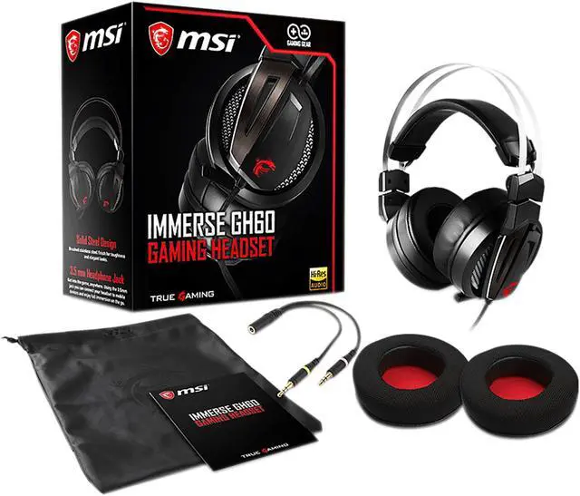 Alt view image 5 of 5 - MSI IMMERSE GH60 3.5mm Connector Headphone/Headset